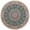 5 x 5 Vintage Persian Nain Round Rug 78596