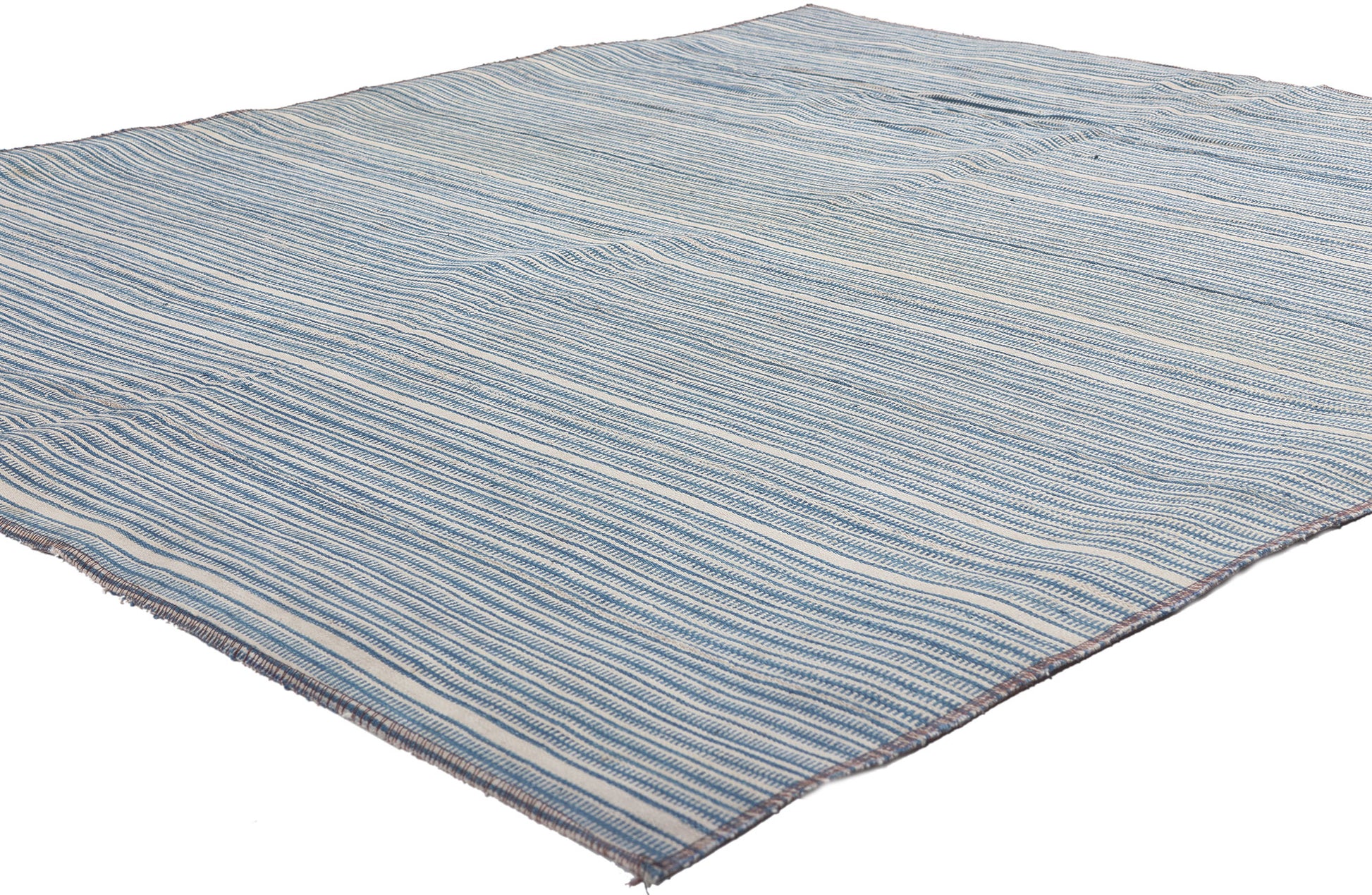 5 x 6 Vintage Turkish Striped Kilim Rug 60813
