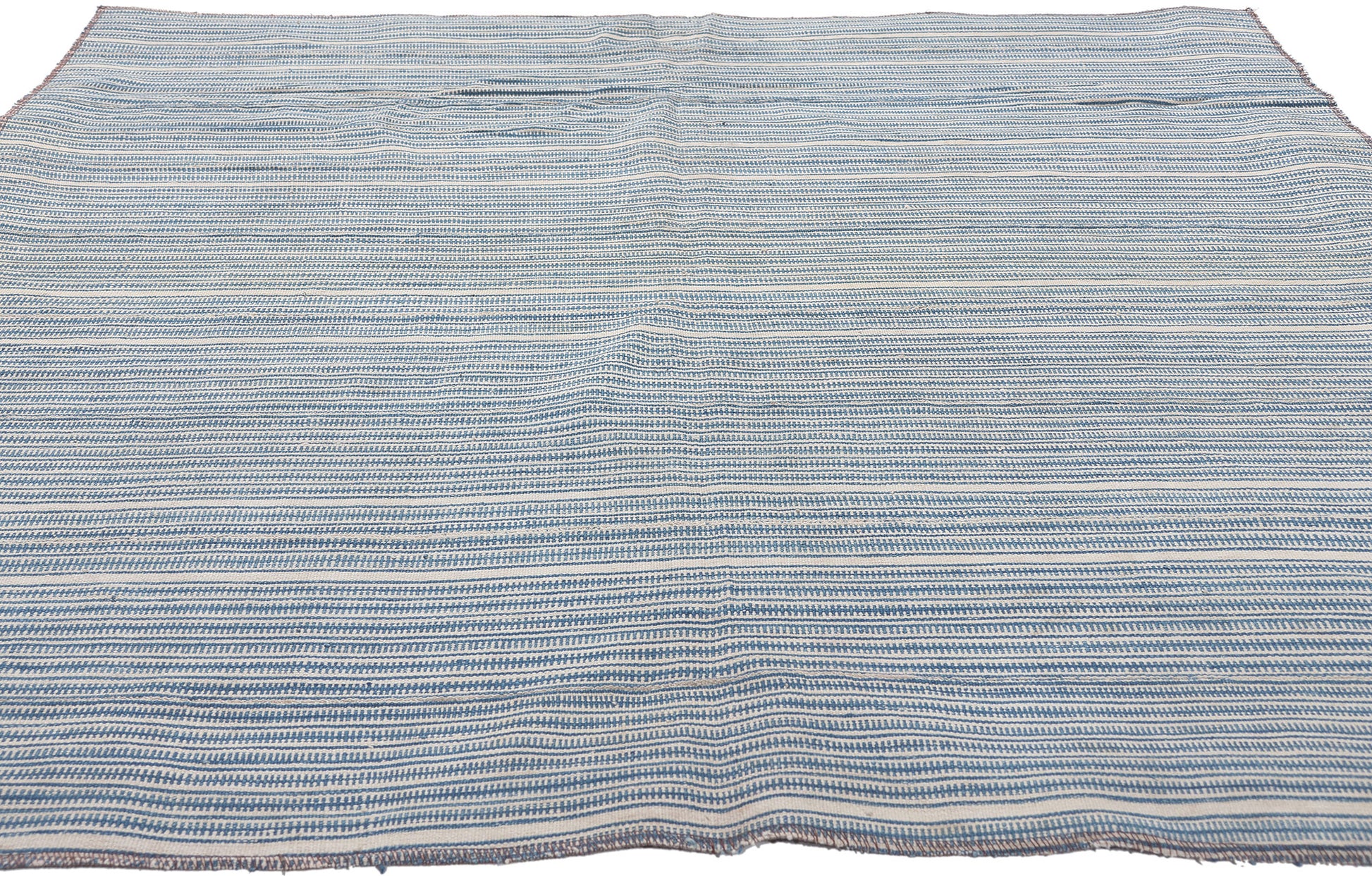 5 x 6 Vintage Turkish Striped Kilim Rug 60813