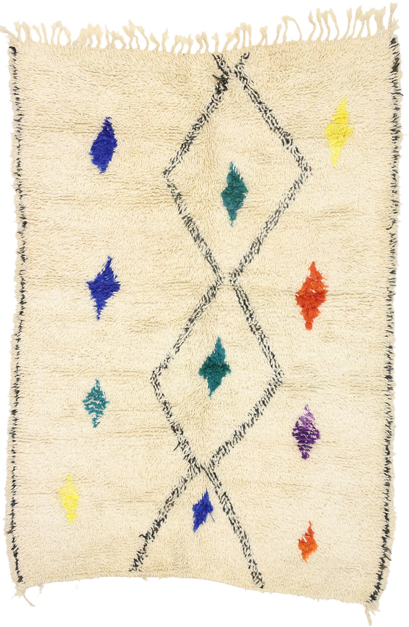 5 x 6 Colorful Moroccan Azilal Rug 21038