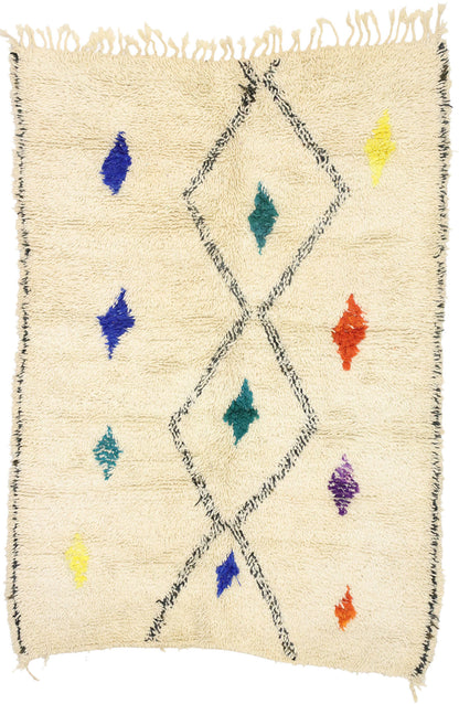 5 x 6 Colorful Moroccan Azilal Rug 21038