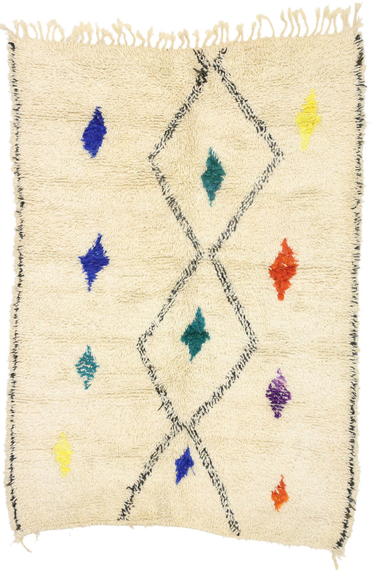 5 x 6 Colorful Moroccan Azilal Rug 21038
