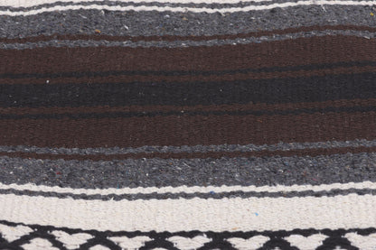 5 x 6 Modern Striped Indian Kilim Rug 78536