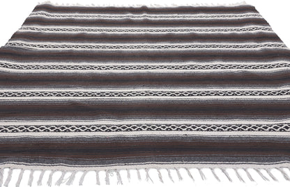 5 x 6 Modern Striped Indian Kilim Rug 78536
