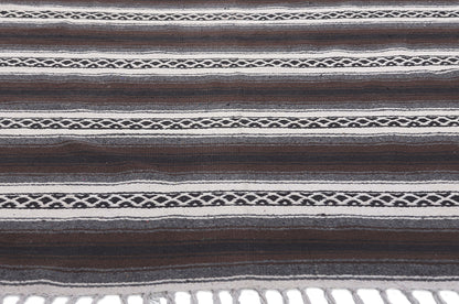 5 x 6 Modern Striped Indian Kilim Rug 78536