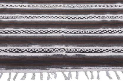 5 x 6 Modern Striped Indian Kilim Rug 78537