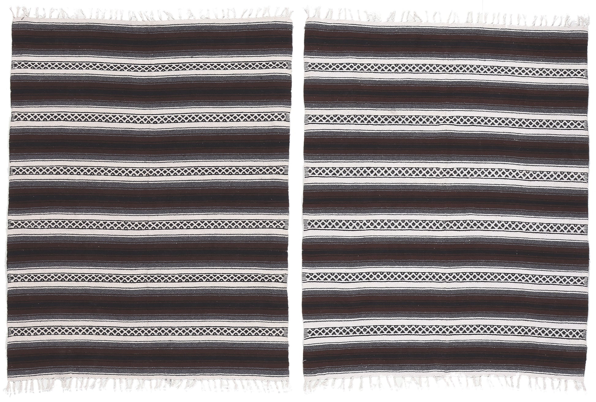 5 x 6 Modern Striped Indian Kilim Rug 78536