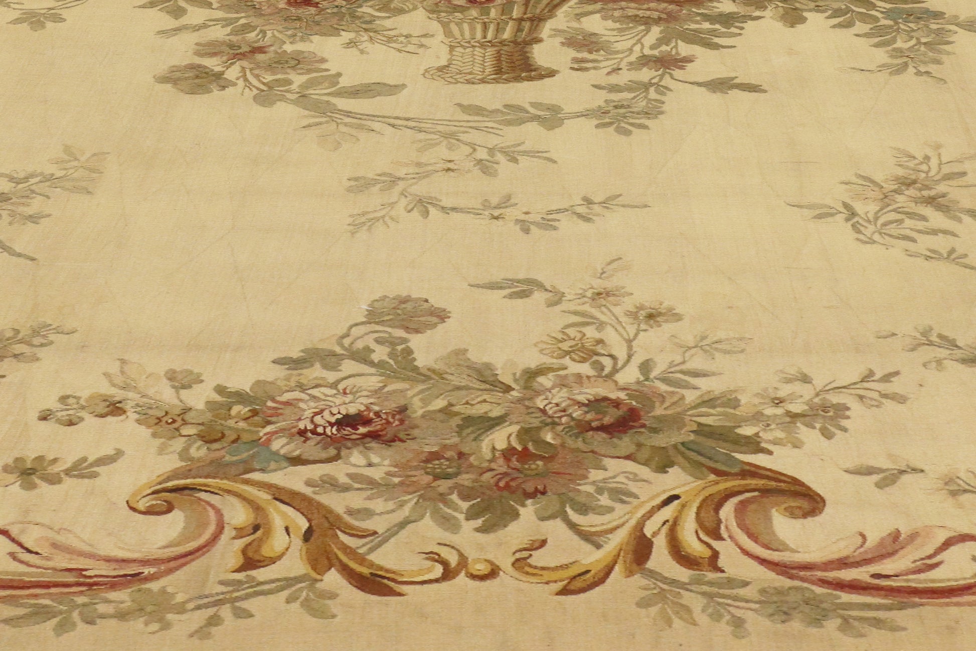 5 x 7 Antique French Silk Aubusson Tapestry 73014