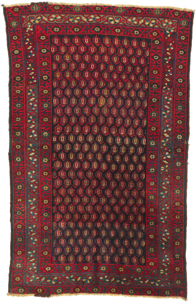 5 x 8 Antique Persian Kurdish Rug 72885