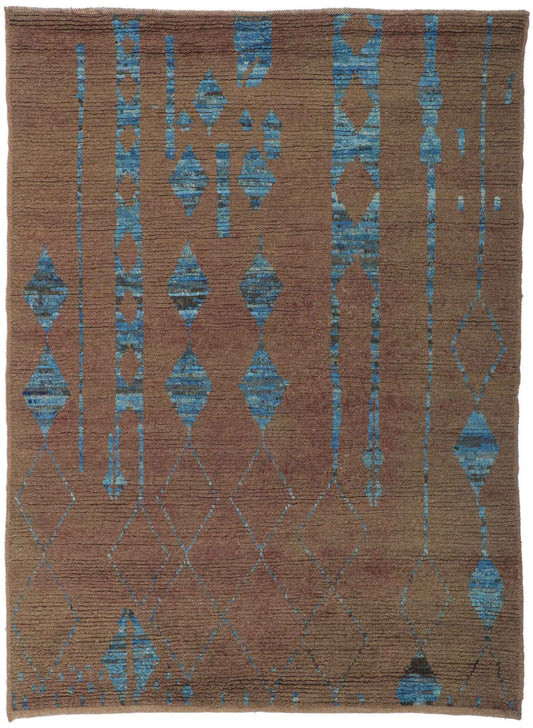 5 x 7 Earth-Tone Moroccan Rug 80782