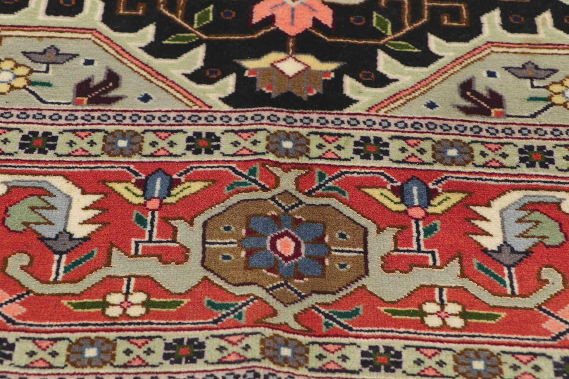 5 x 7 Vintage Persian Tabriz Rug 74651