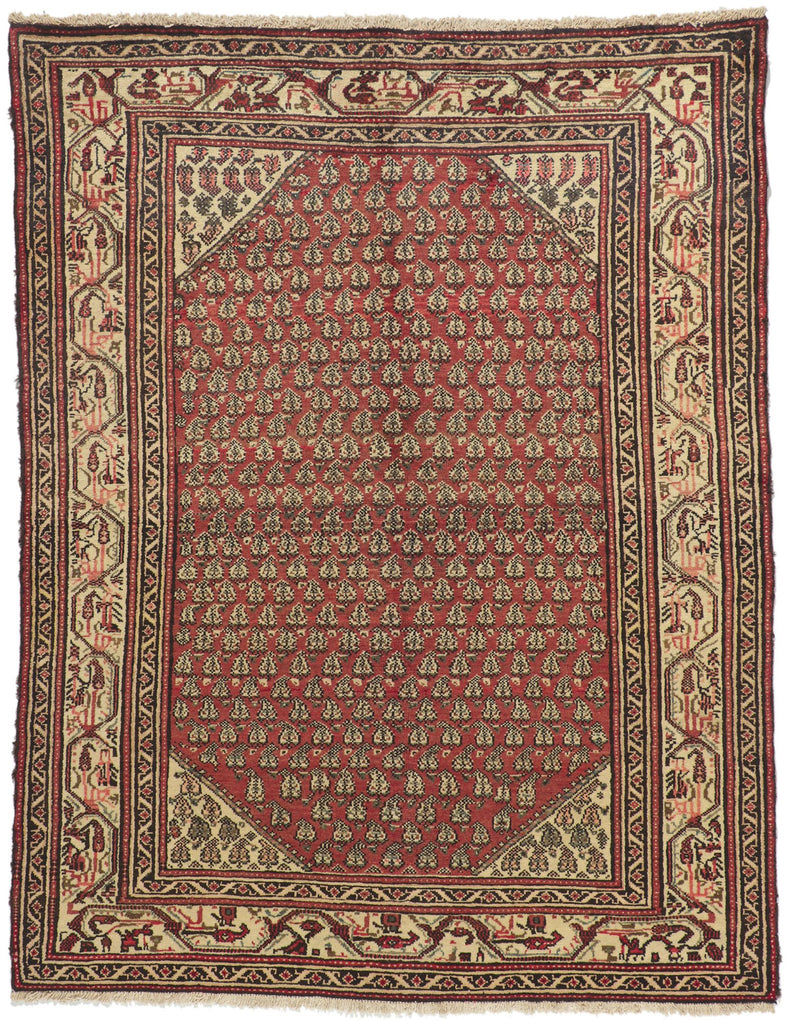 5 x 7 Vintage Persian Hamadan Rug 76090