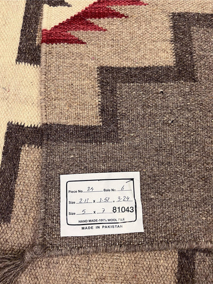 5 x 7 Southwest Modern Navajo-Style Kilim Rug 81043