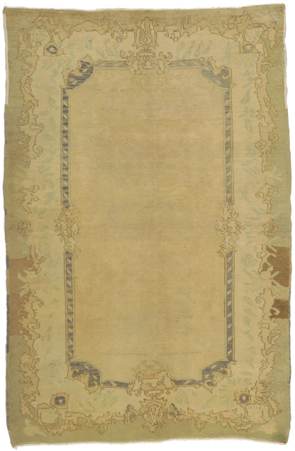 5 x 7 Vintage Turkish Oushak Rug 73786