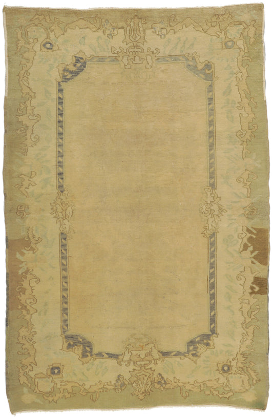 5 x 7 Vintage Turkish Oushak Rug 73786