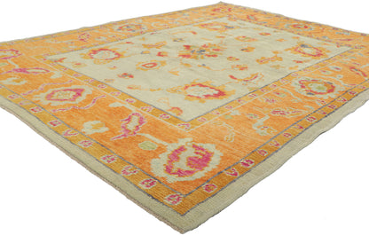 5 x 7 Colorful Turkish Oushak Rug 52367