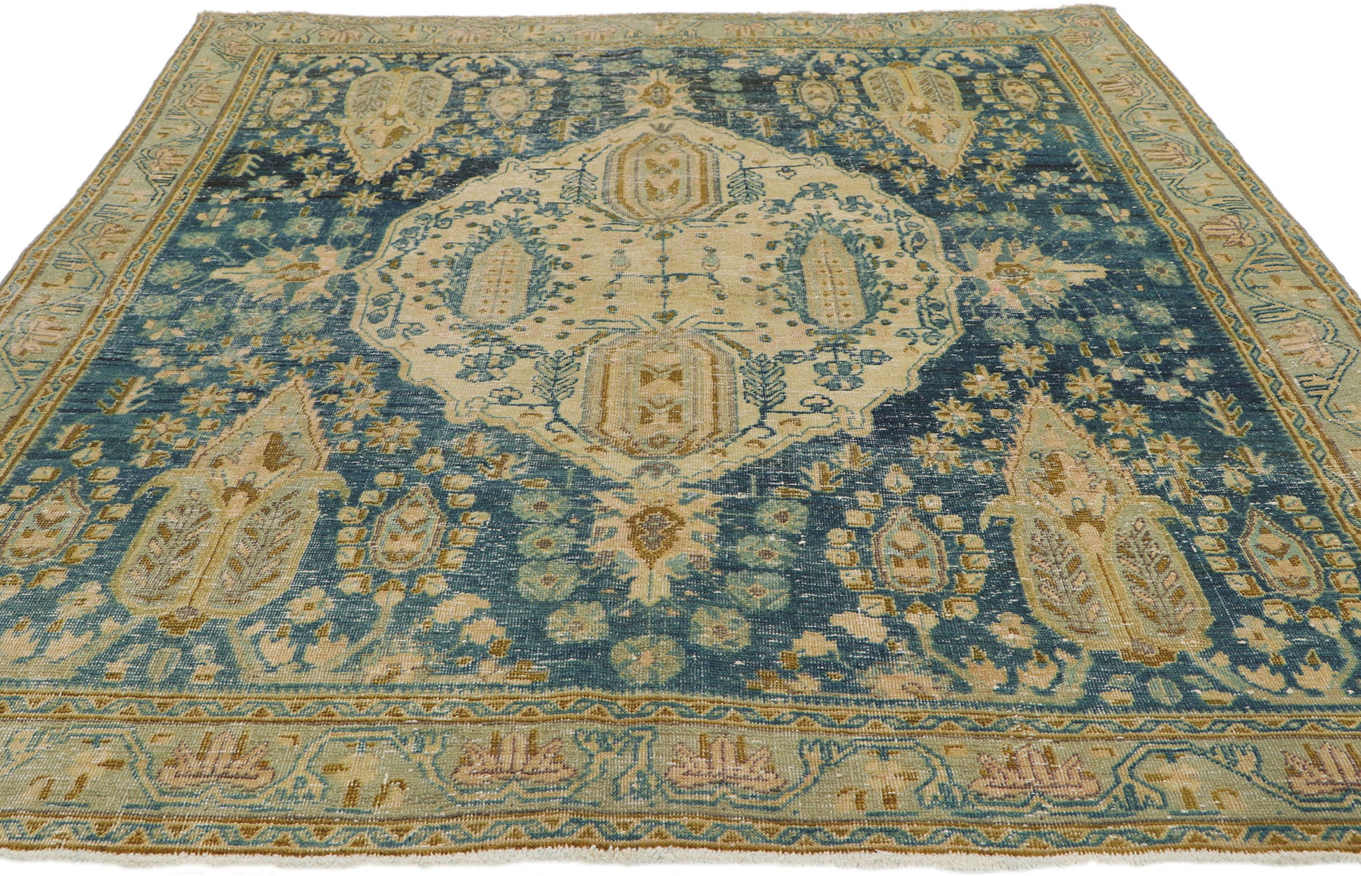 5 x 7 Vintage Persian Afshar Rug 53046
