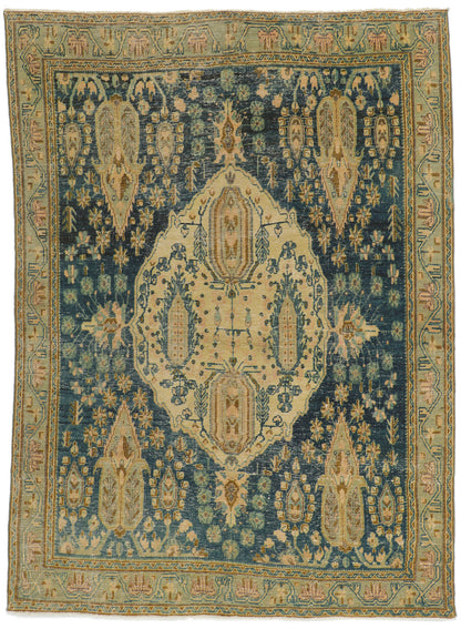 5 x 7 Vintage Persian Afshar Rug 53046