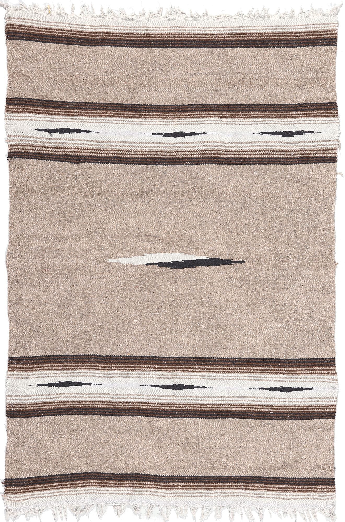 5 x 7 Vintage Mexican Serape Kilim Rug 78550