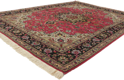 5 x 7 Vintage Persian Silk Tabriz Rug 74399