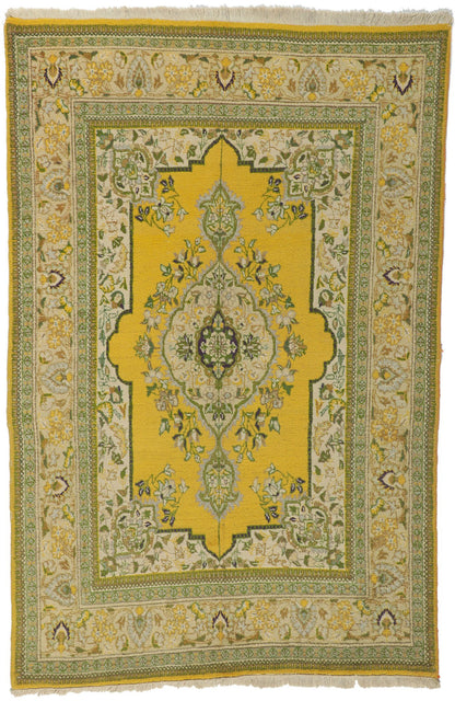 5 x 7 Vintage Persian Tabriz Rug 71908