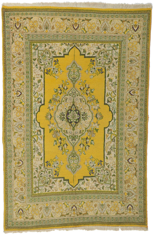 5 x 7 Vintage Persian Tabriz Rug 71908