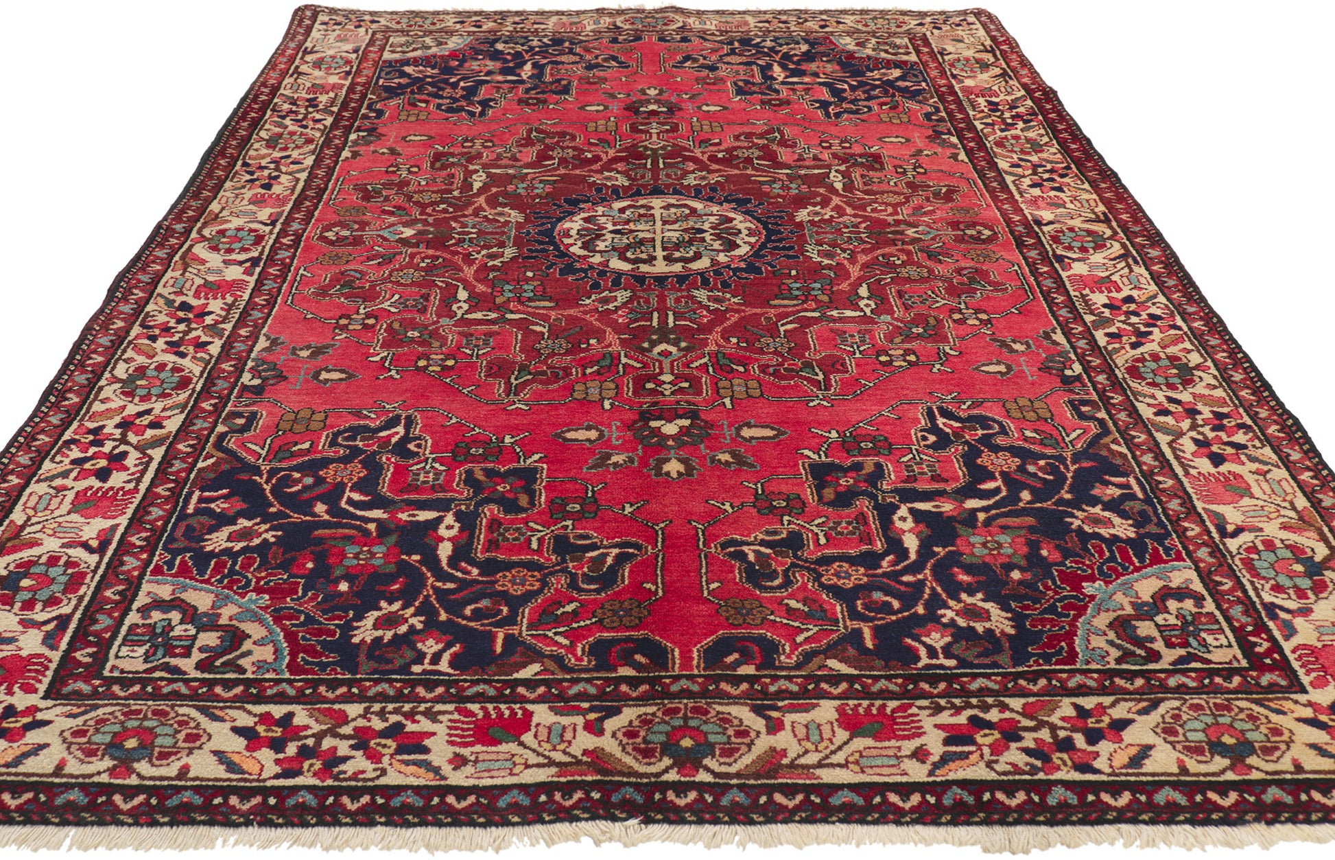 5 x 7 Vintage Persian Hamadan Rug 77158