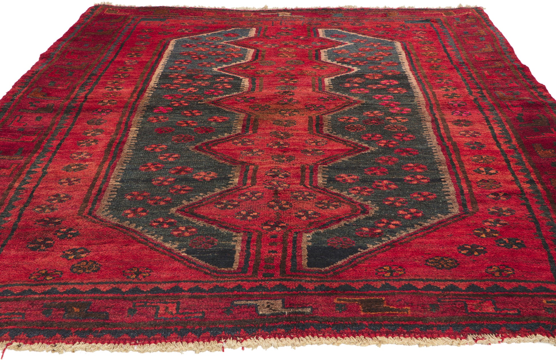 5 x 7 Vintage Persian Hamadan Rug 72109