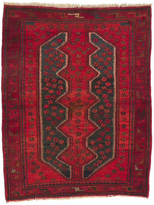 5 x 7 Vintage Persian Hamadan Rug 72109