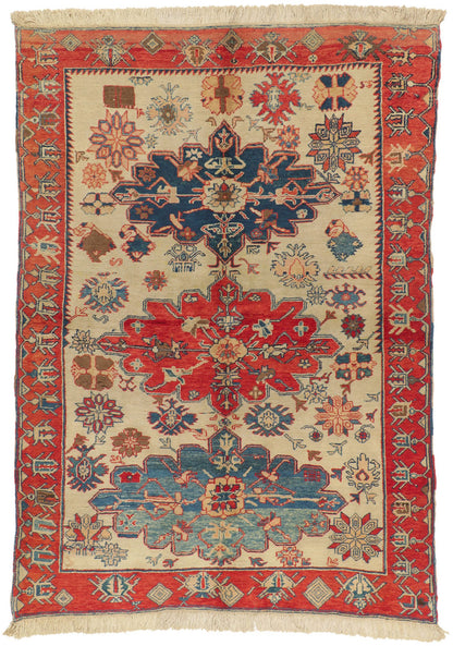 5 x 7 Vintage Turkish Oushak Rug 71996