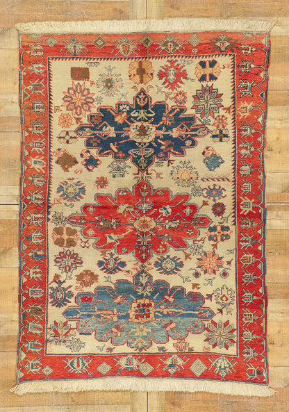 5 x 7 Vintage Turkish Oushak Rug 71996