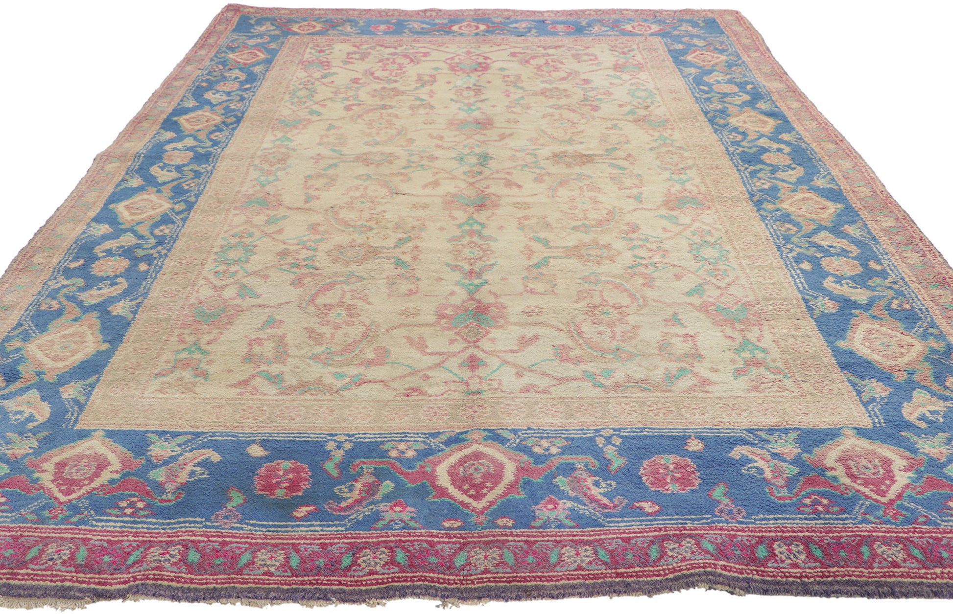 5 x 8 Antique Indian Agra Rug 73276