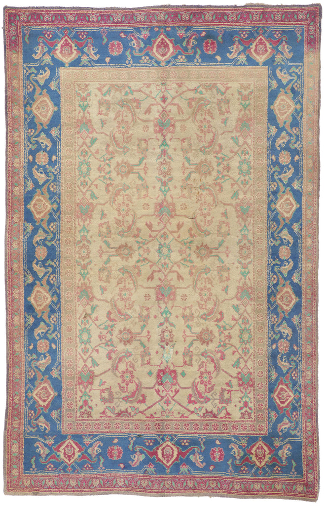 5 x 8 Antique Indian Agra Rug 73276