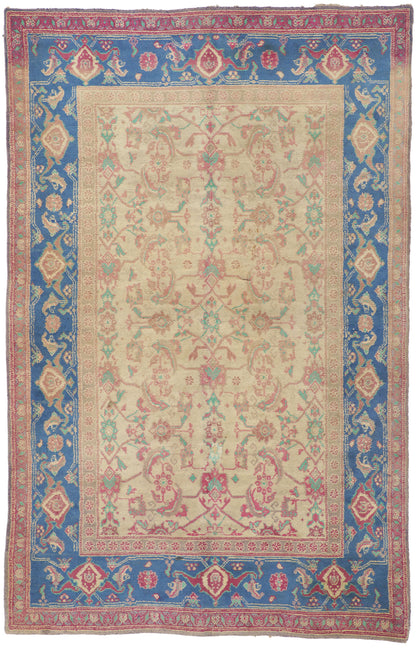 5 x 8 Antique Indian Agra Rug 73276