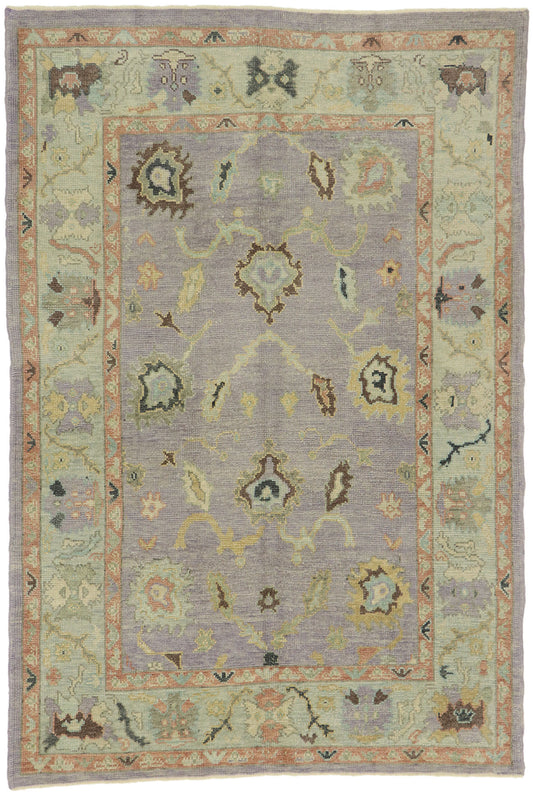 5 x 8 Colorful Turkish Oushak Rug 53202