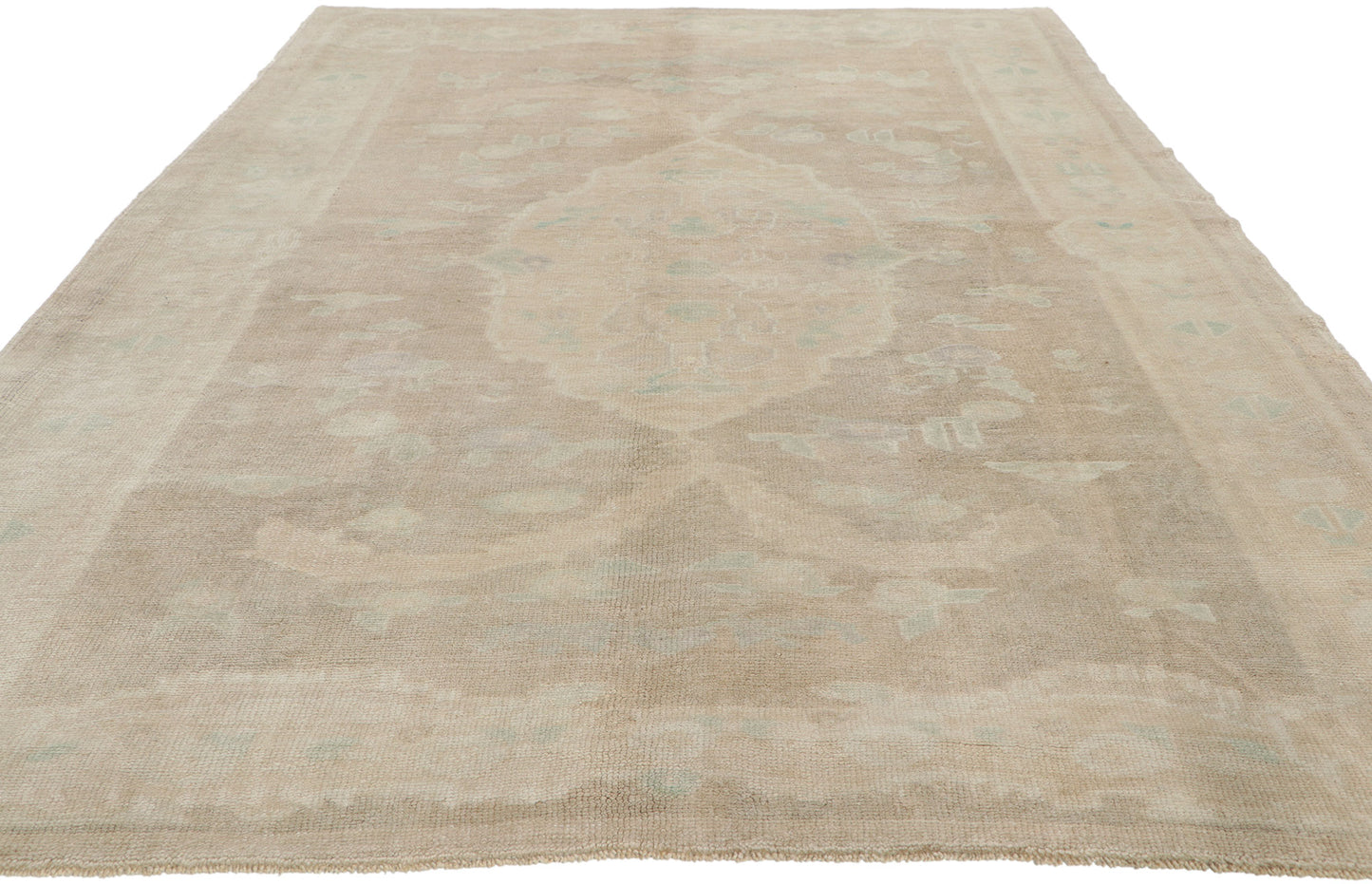 5 x 8 Vintage Turkish Oushak Rug 52432