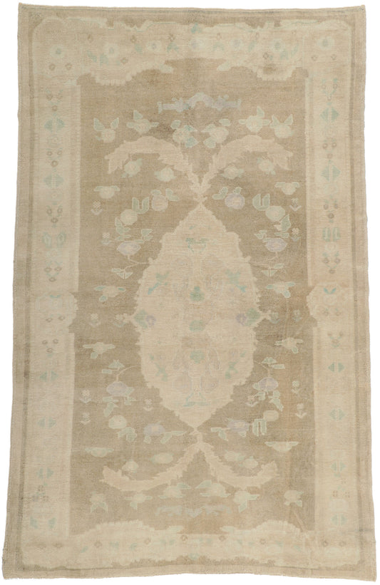 5 x 8 Vintage Turkish Oushak Rug 52432