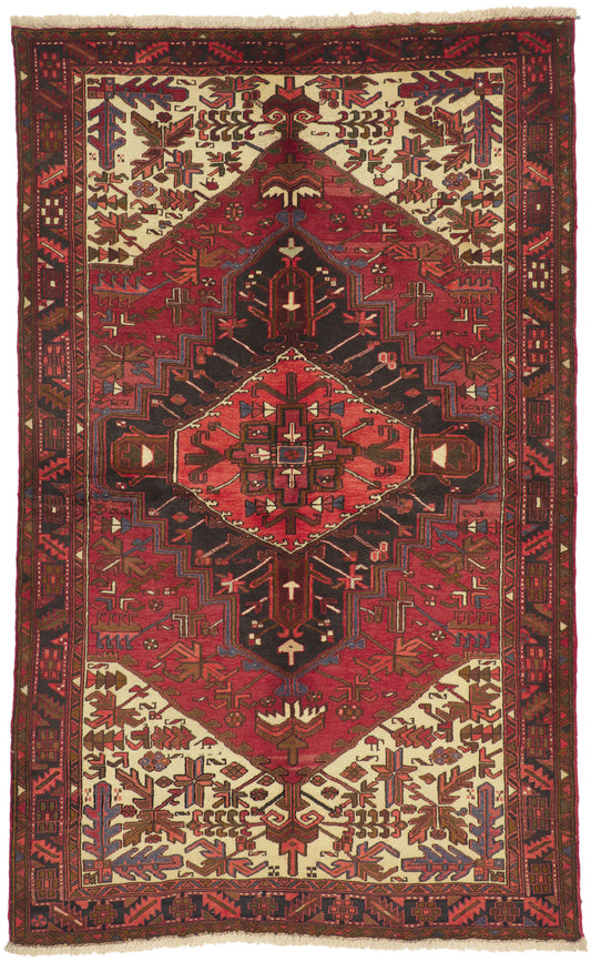 5 x 8 Vintage Persian Heriz Rug 75304