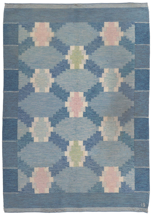 ���5 x 8 Ingegerd Silow Vintage Swedish Rollakan Rug 78499