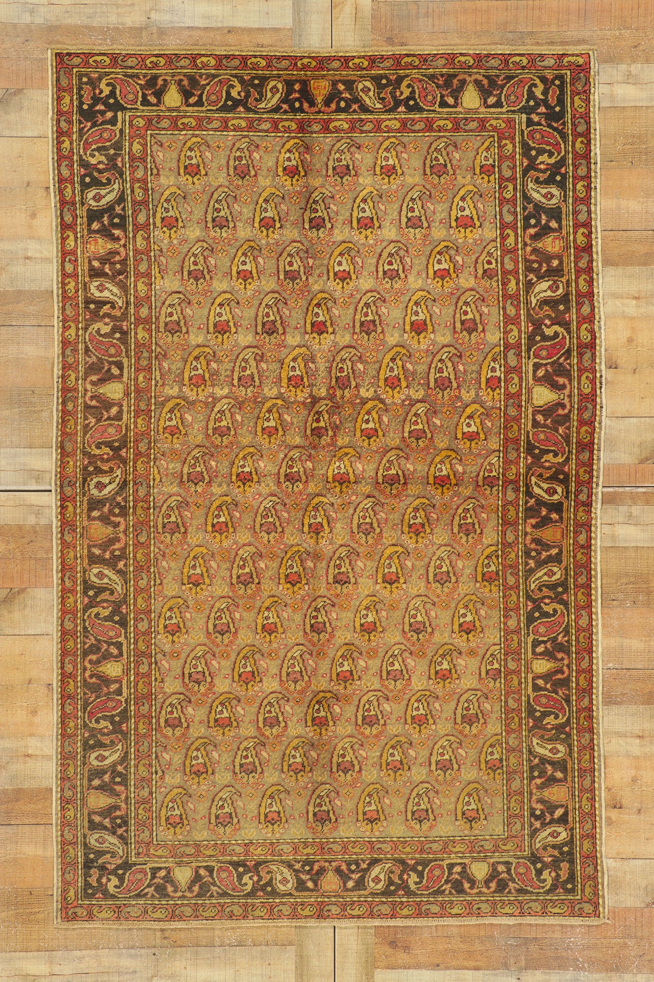 5 x 8 Vintage Turkish Oushak Rug 51393