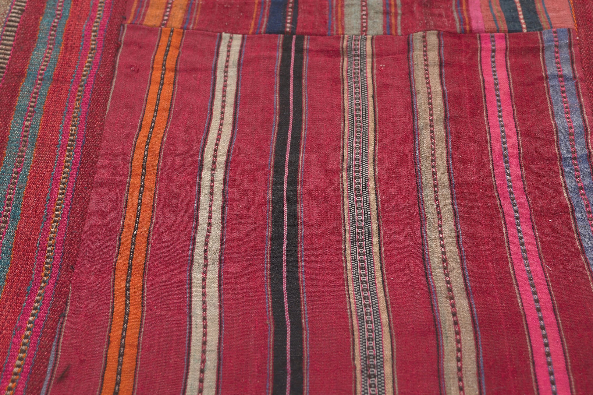 5 x 8 Vintage Turkish Striped Kilim Rug 60812