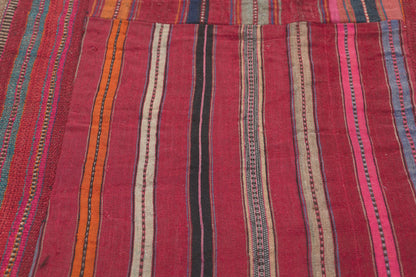 5 x 8 Vintage Turkish Striped Kilim Rug 60812