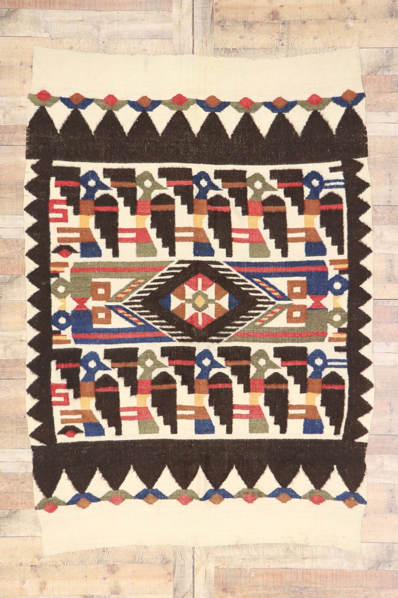 5 x 8 Vintage South American Kilim Rug 78077