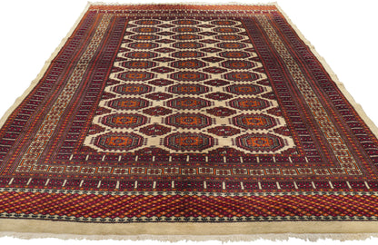 5 x 8 Vintage Pakistani Bokhara Rug 74502