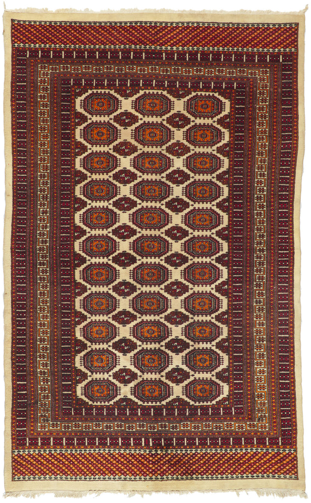5 x 8 Vintage Pakistani Bokhara Rug 74502