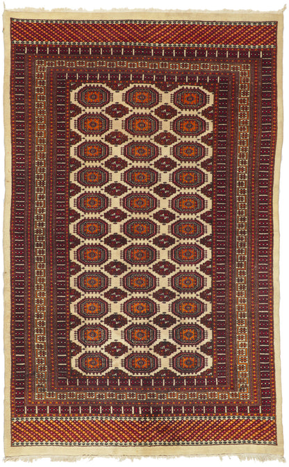 5 x 8 Vintage Pakistani Bokhara Rug 74502