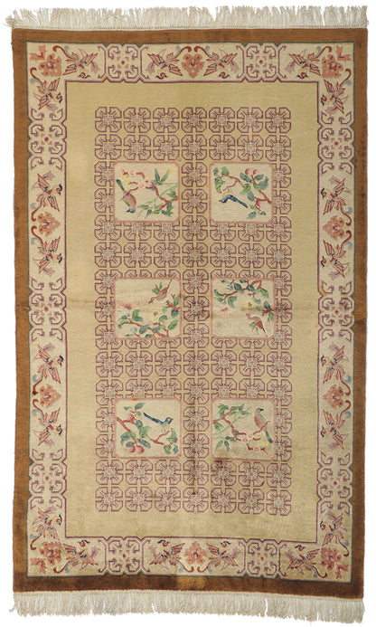 5 x 8 Vintage Chinese Tang Dynasty Rug 74866