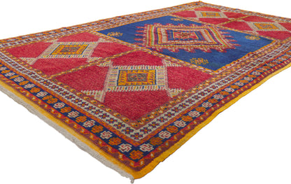 5 x 8 Vintage Red Taznakht Moroccan Rug 78095