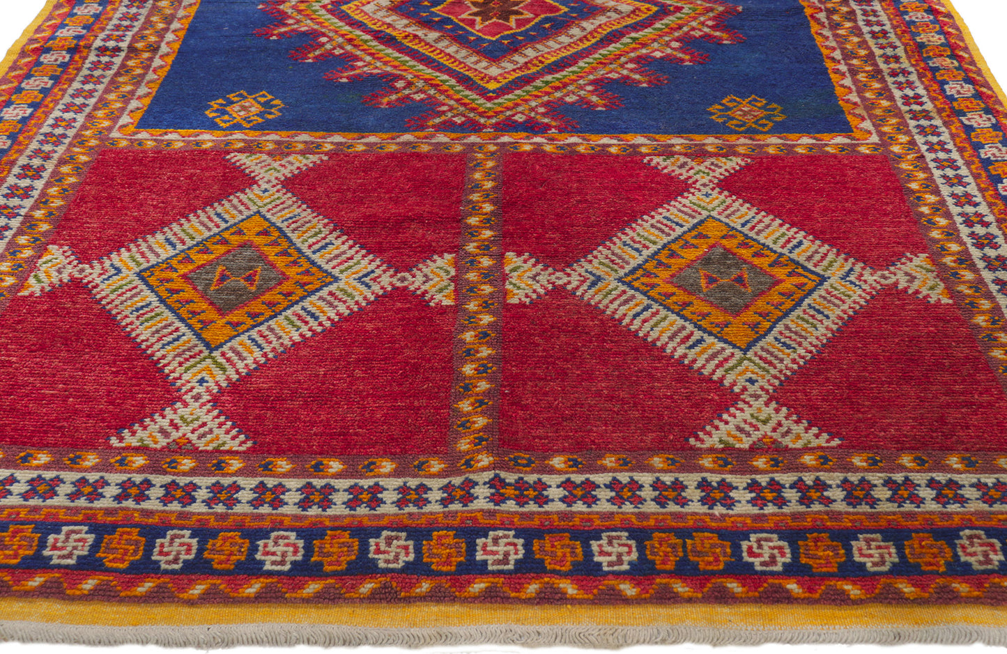 5 x 8 Vintage Red Taznakht Moroccan Rug 78095