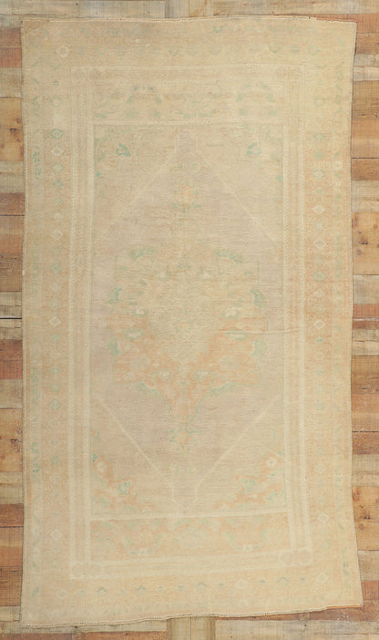 5 x 8 Vintage Turkish Oushak Rug 52974